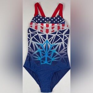 ARENA Bishamon Pro Blue and Red Women's Swimsuit’s
